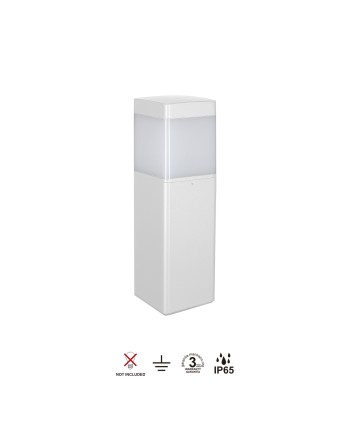 CHICAGO * SOBREMURO EXTERIOR BLANCO CUADRADO 35CM IP65 E27
